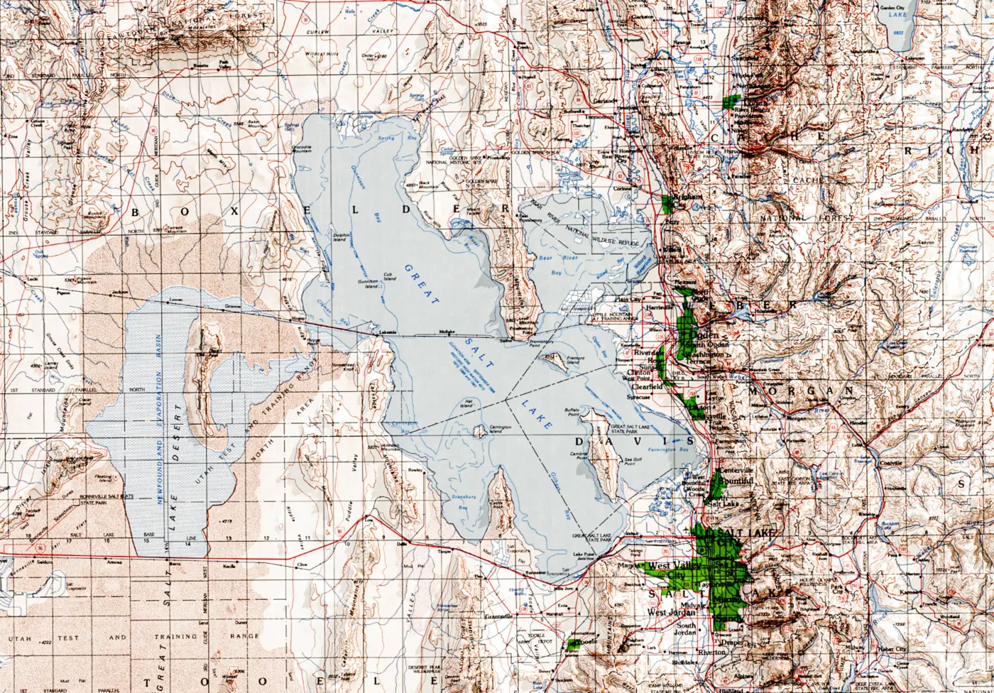 3D Topographic Map of Utah