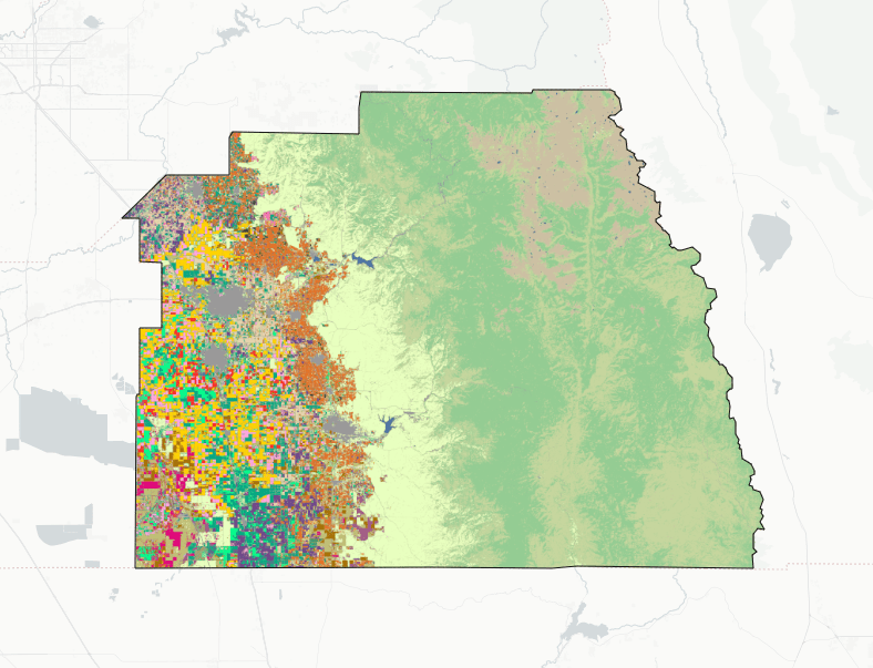 Groundwater decline analysis in Tulare County