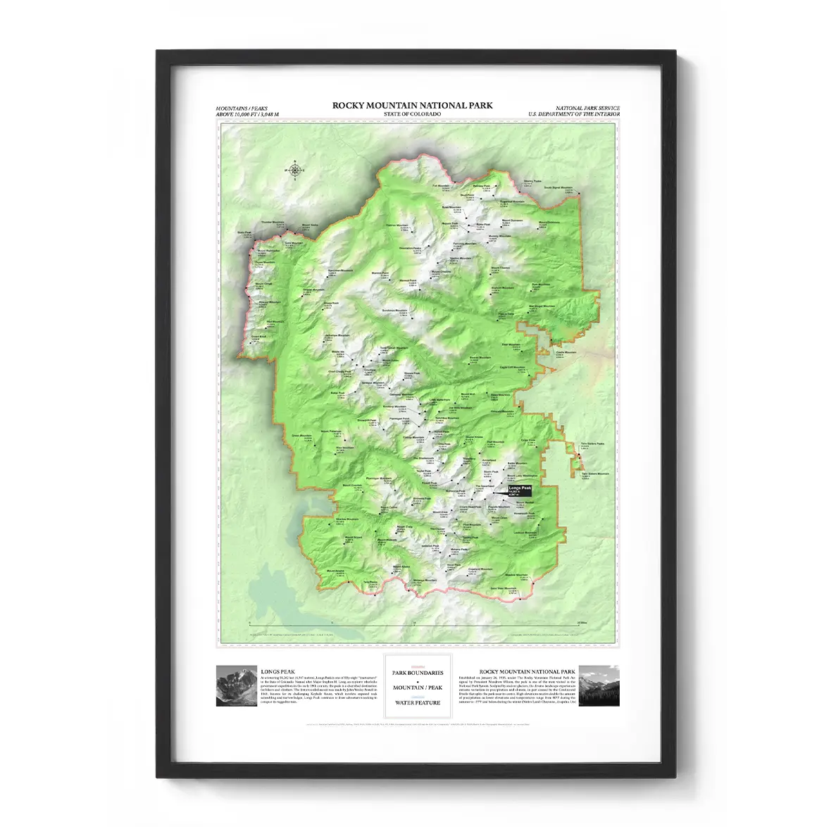 Rocky Mountain National Park Framed